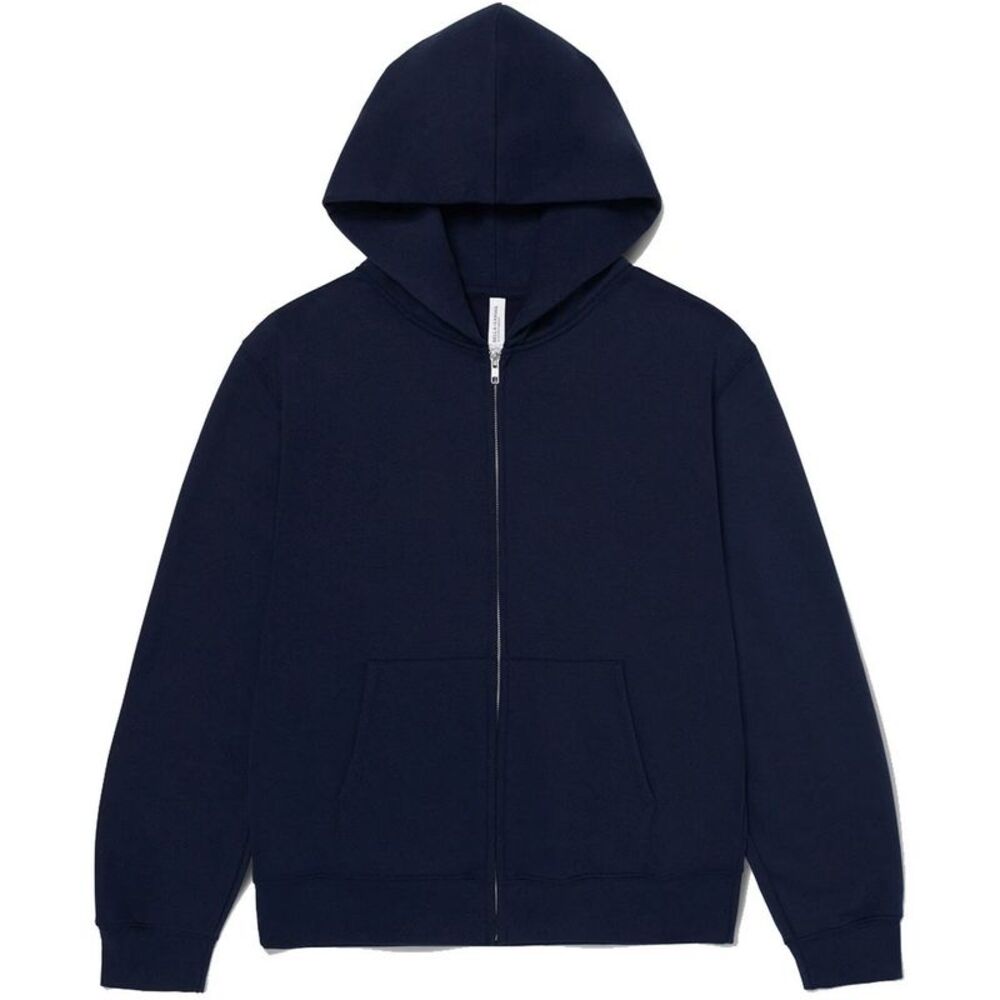 Unisex Adult Heavy Full Zip Hoodie / Navy
